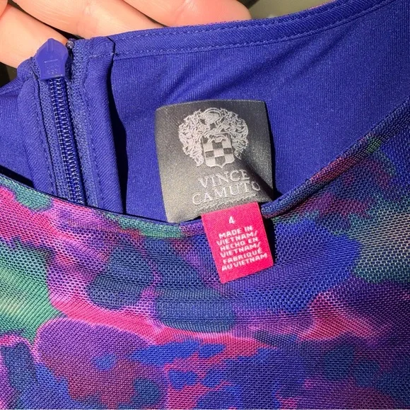 NWT -Vince Camuto - Floral Midi Dress Size 4 - Picture 6 of 12